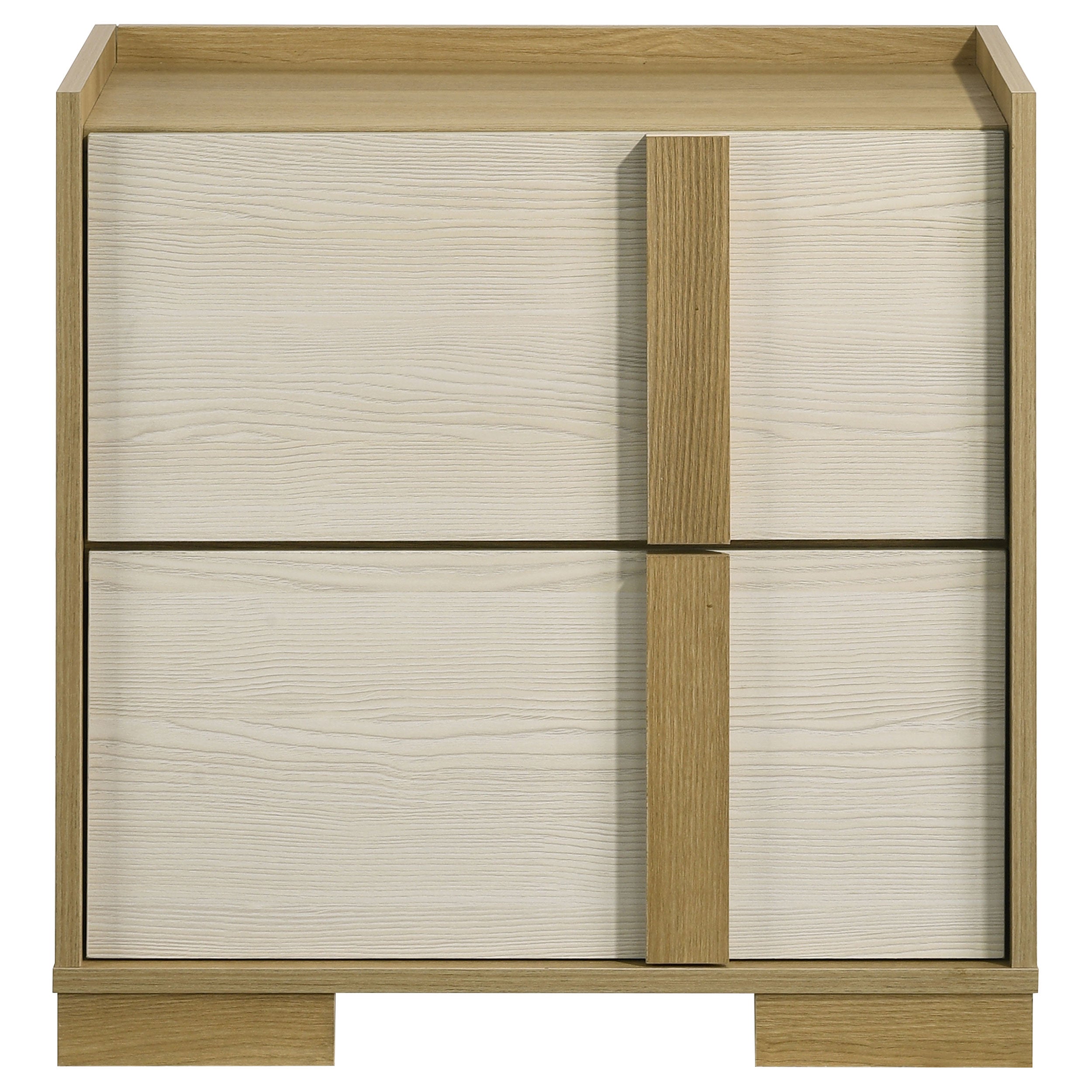 Hyland Dresser with Mirror, Chest, Nightstand and Mirror with Natural