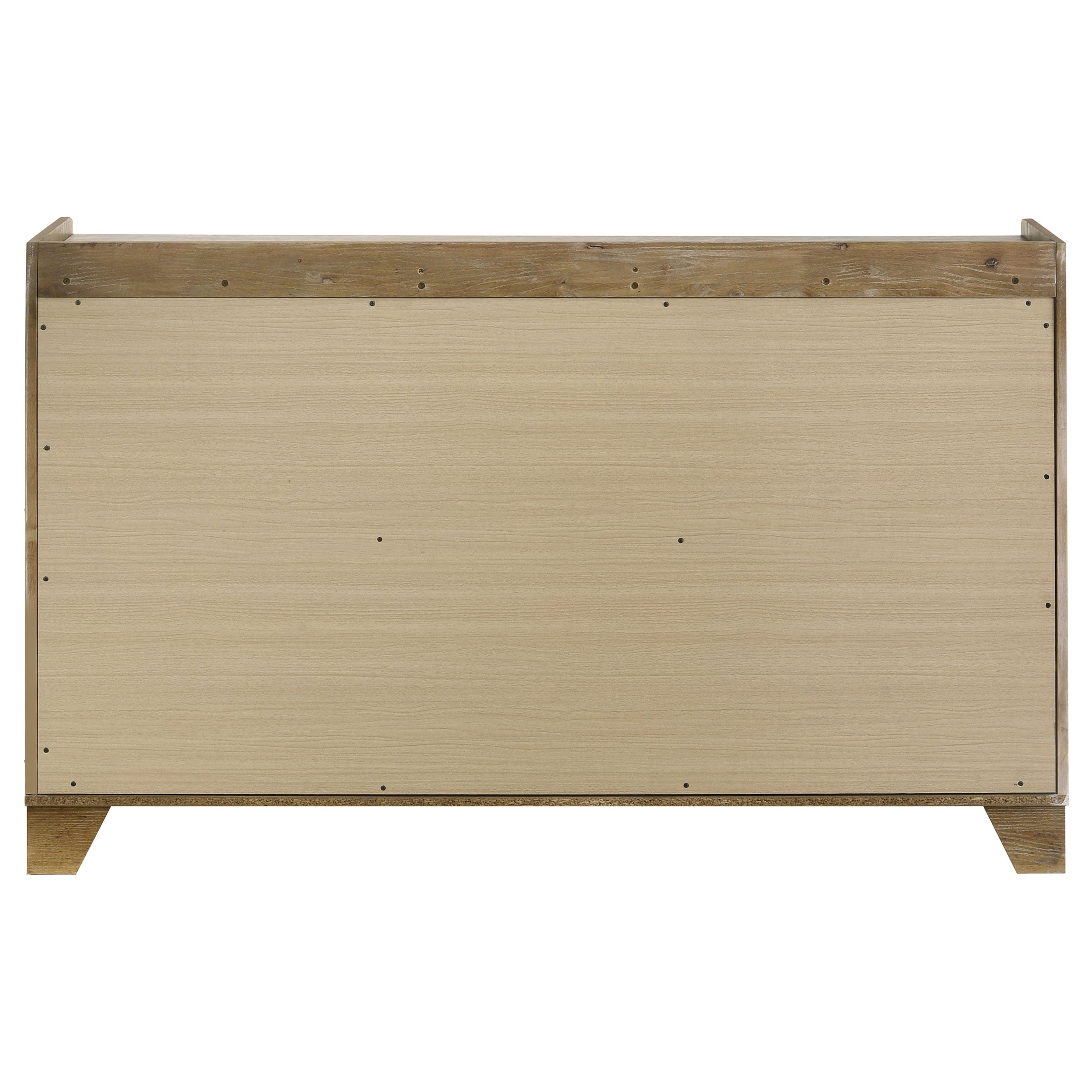 Henderson Medium Oak Dresser with Mirror, Chest, Nightstand and Mirror