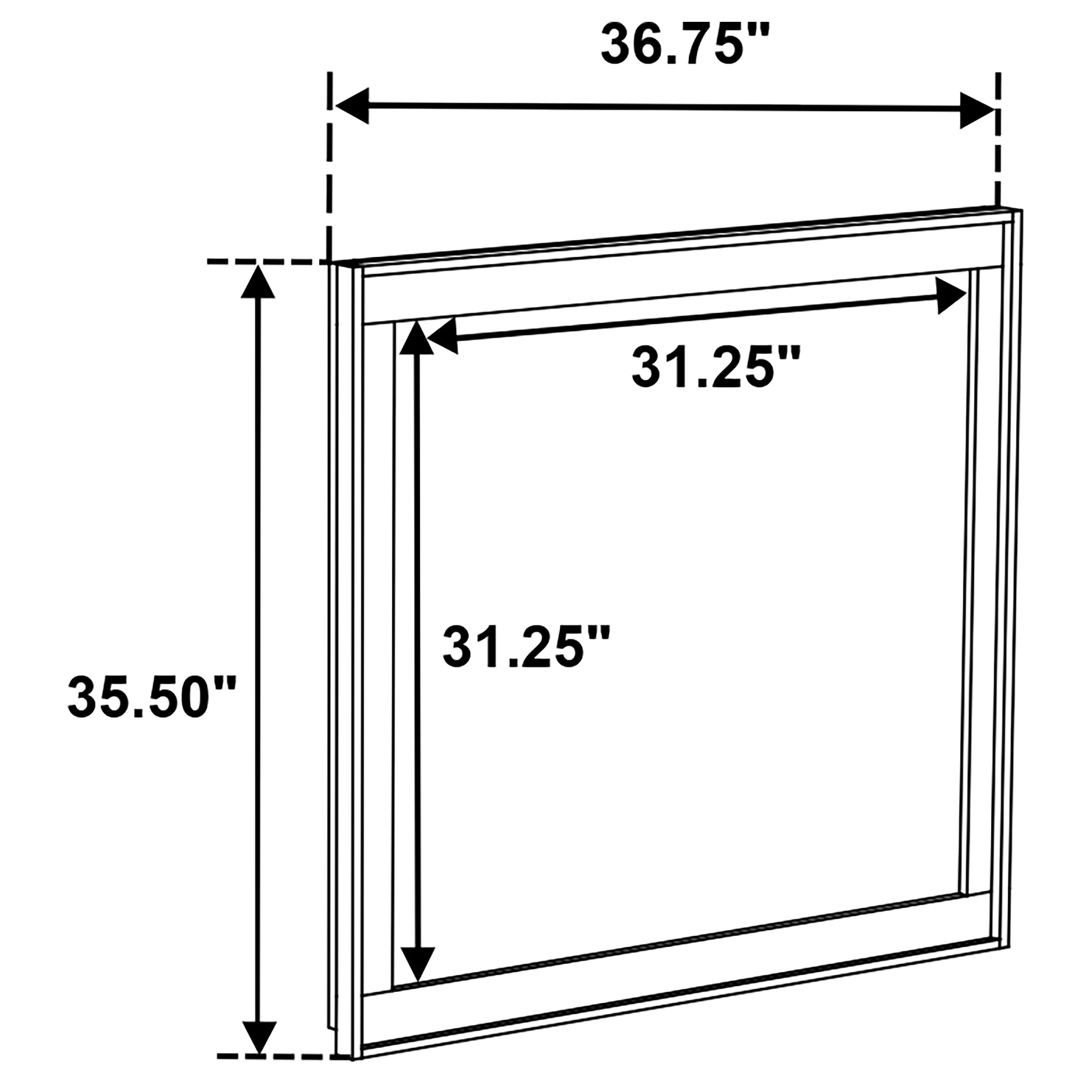 Henderson Medium Oak Dresser with Mirror, Chest, Nightstand and Mirror