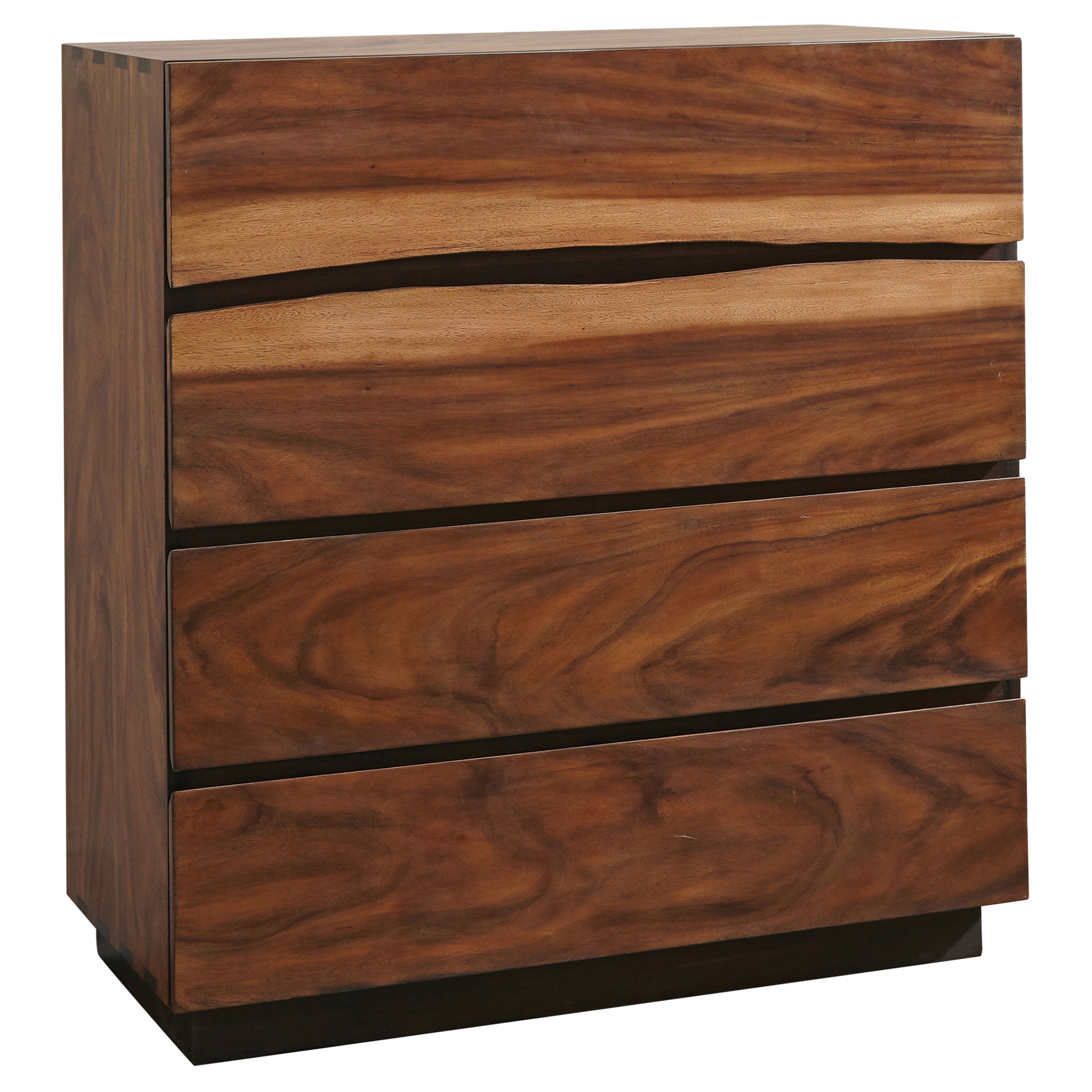 Winslow 6-drawer Dresser with Mirror, Chest, Nightstand and Mirror Smokey Walnut