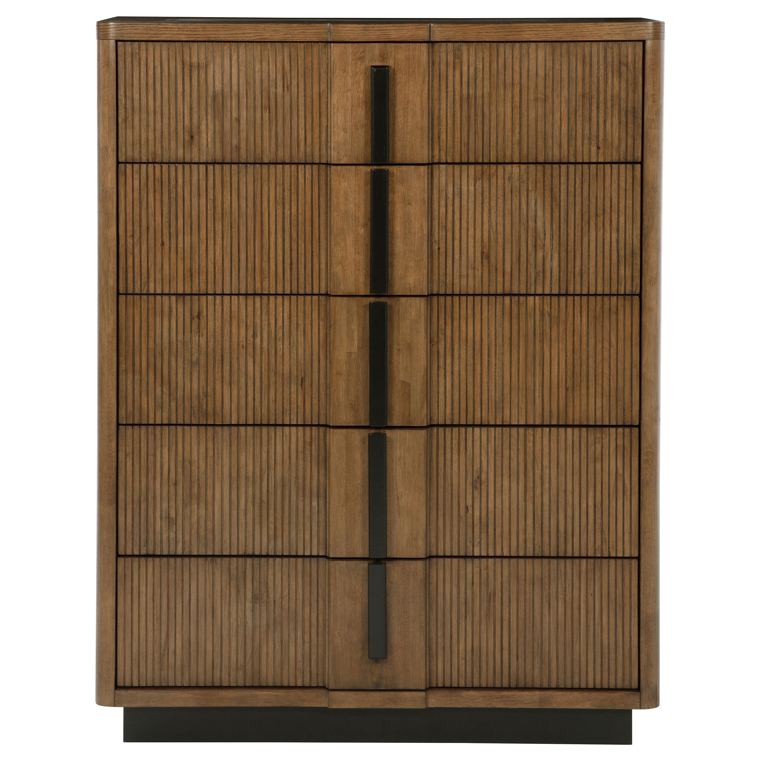 Terrace Ash Brown Dresser with Mirror, Chest, Nightstand