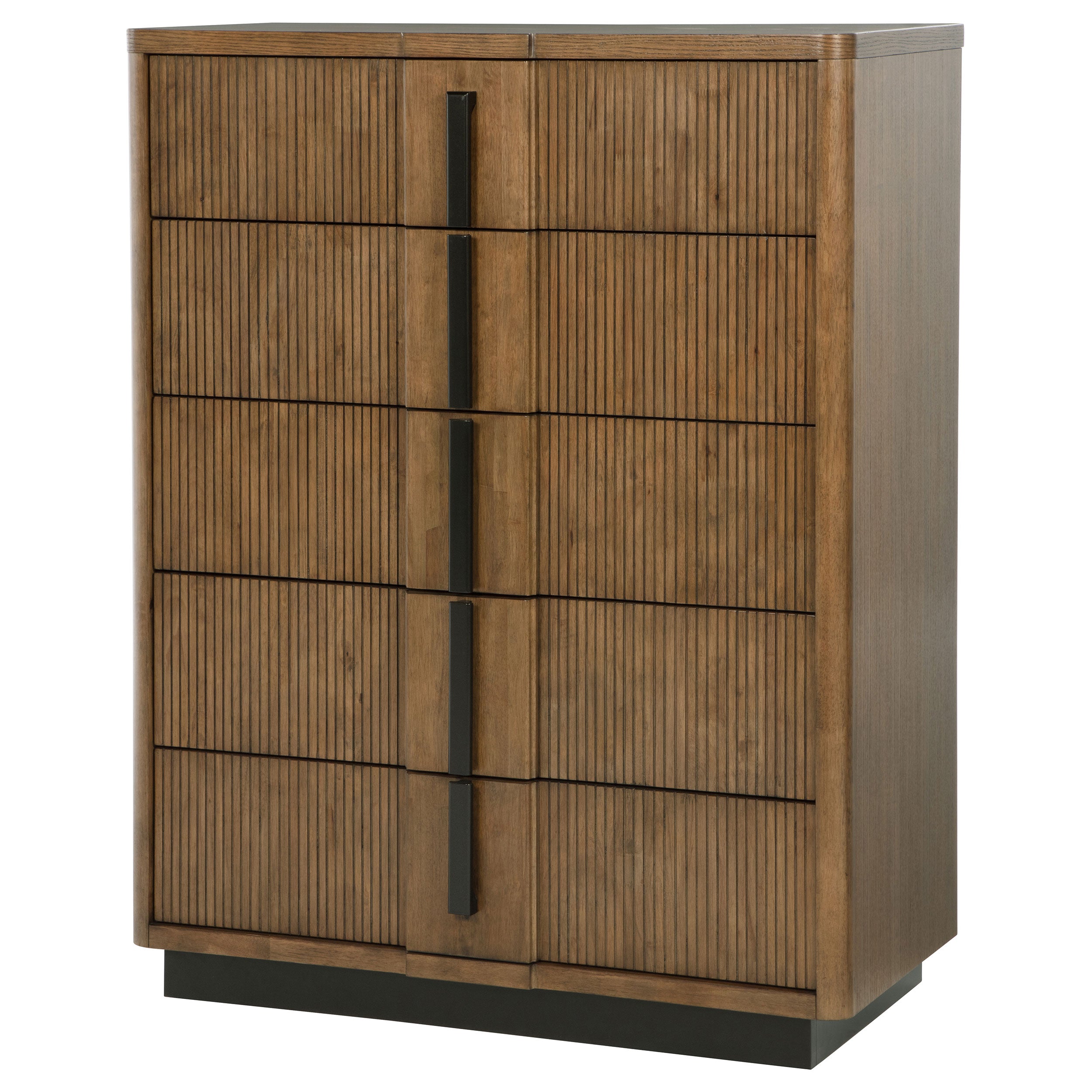 Terrace Ash Brown Dresser with Mirror, Chest, Nightstand