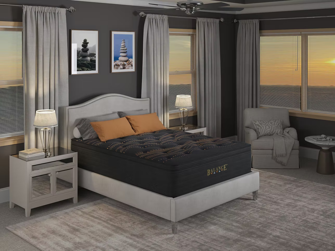 5-ZONE BALANCE EMBRACE HYBRID EURO TOP MATTRESS