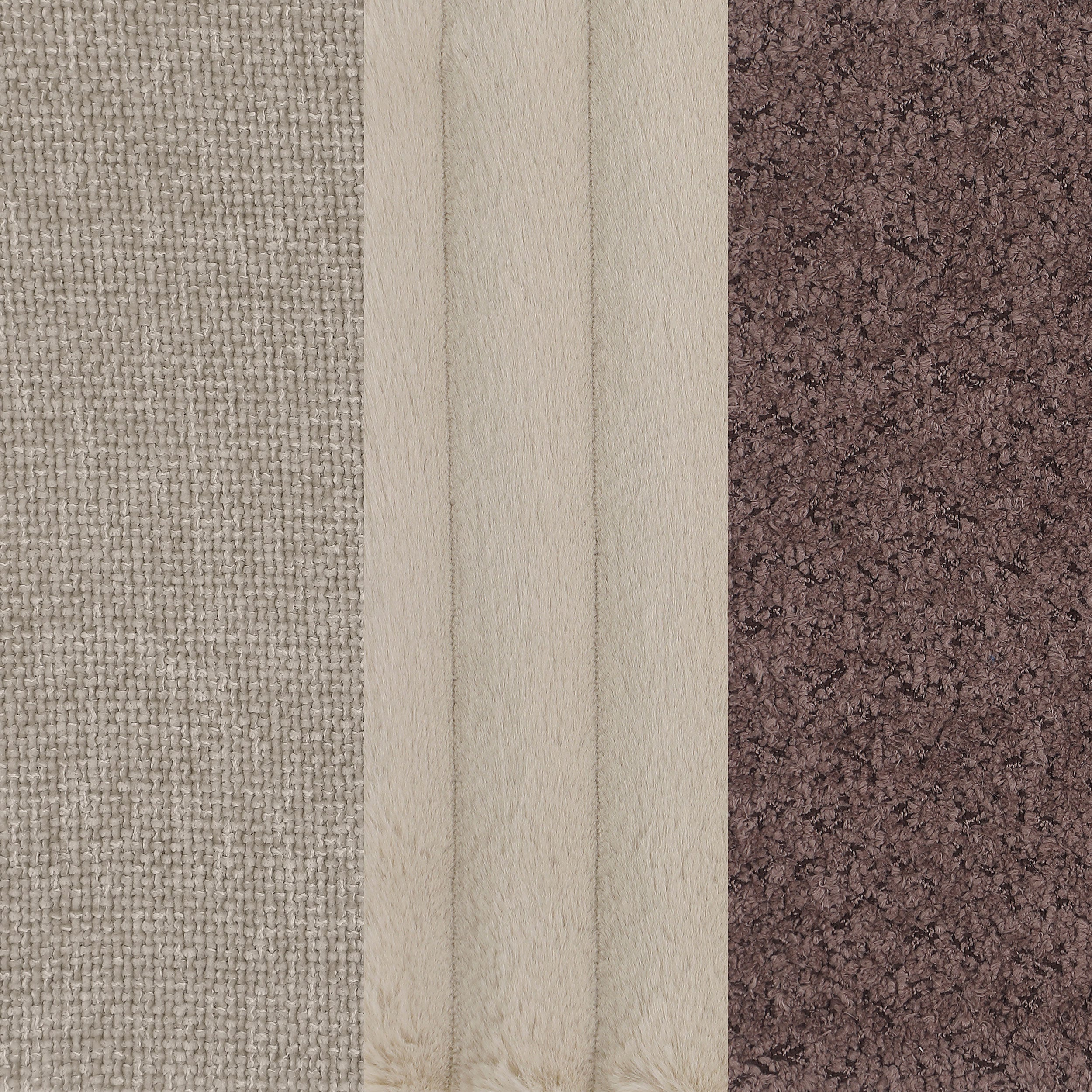 Ellorie 3-piece Upholstered Curved Sofa Set Beige