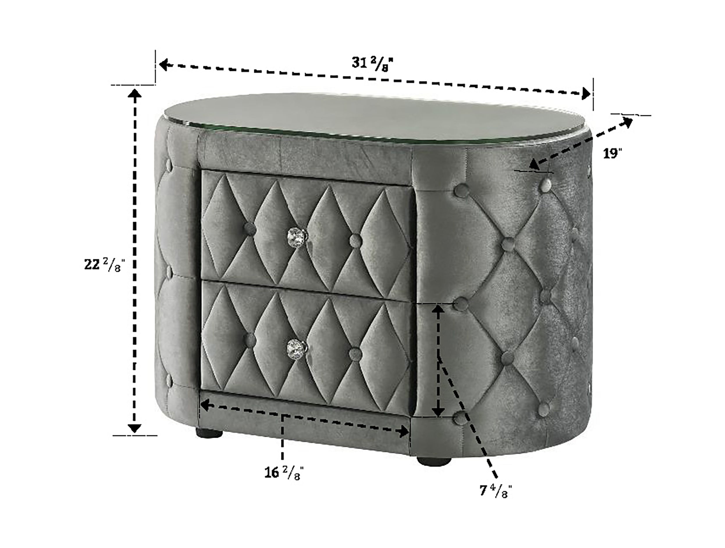 The Voltare Futuristic Bed - Grey