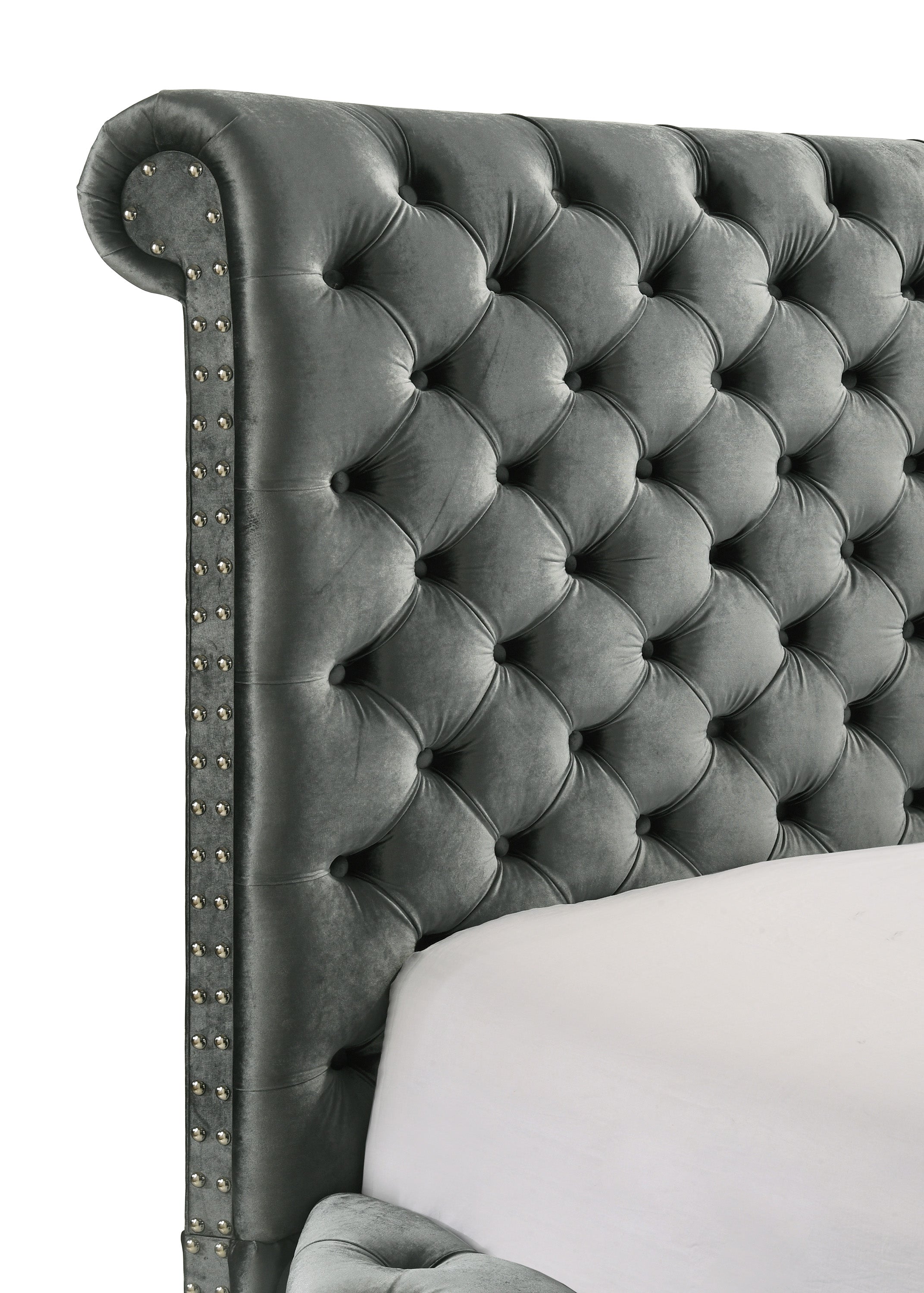 The Voltare Futuristic Bed - Grey