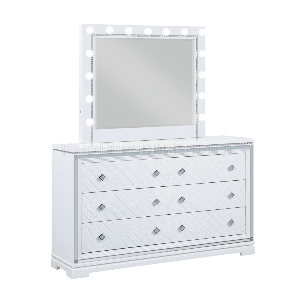 Eleanor Vanity Bedroom White Collection