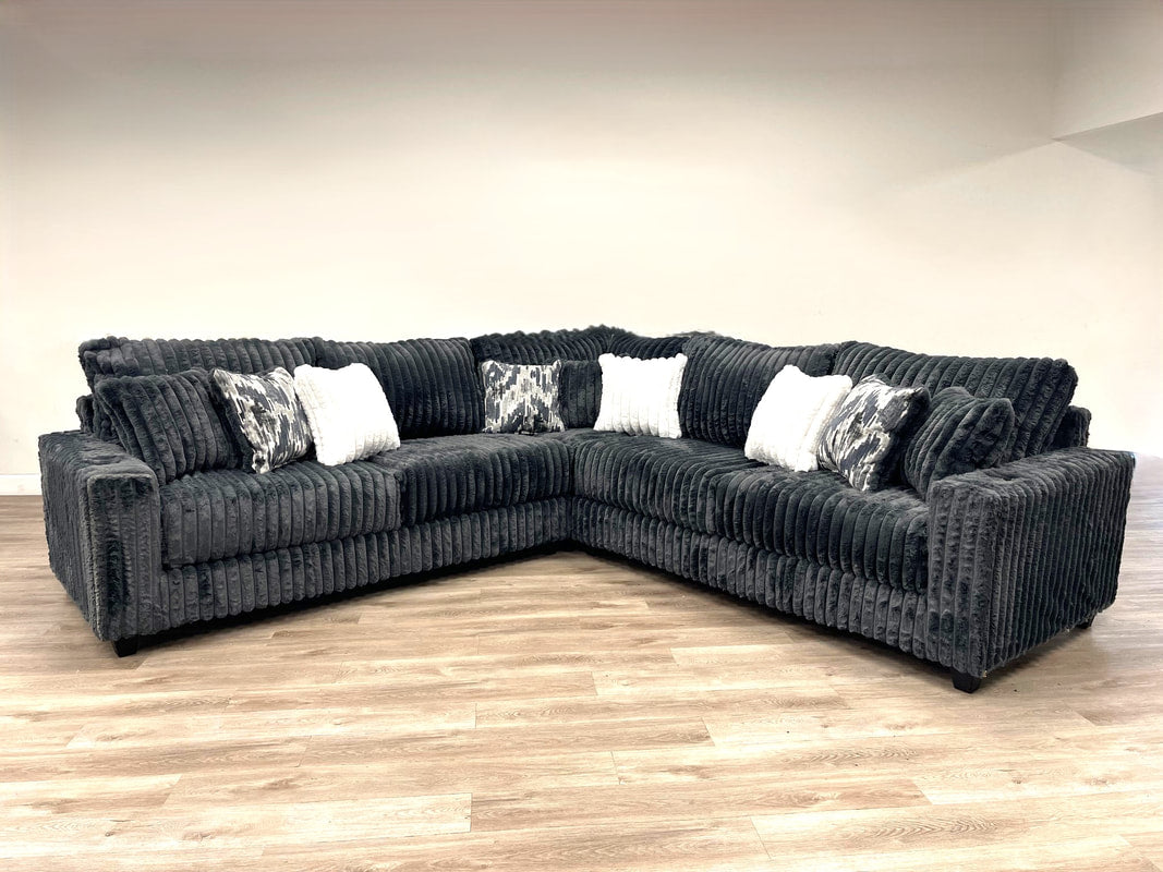 Vienna Charcaol Sectional - Oversized