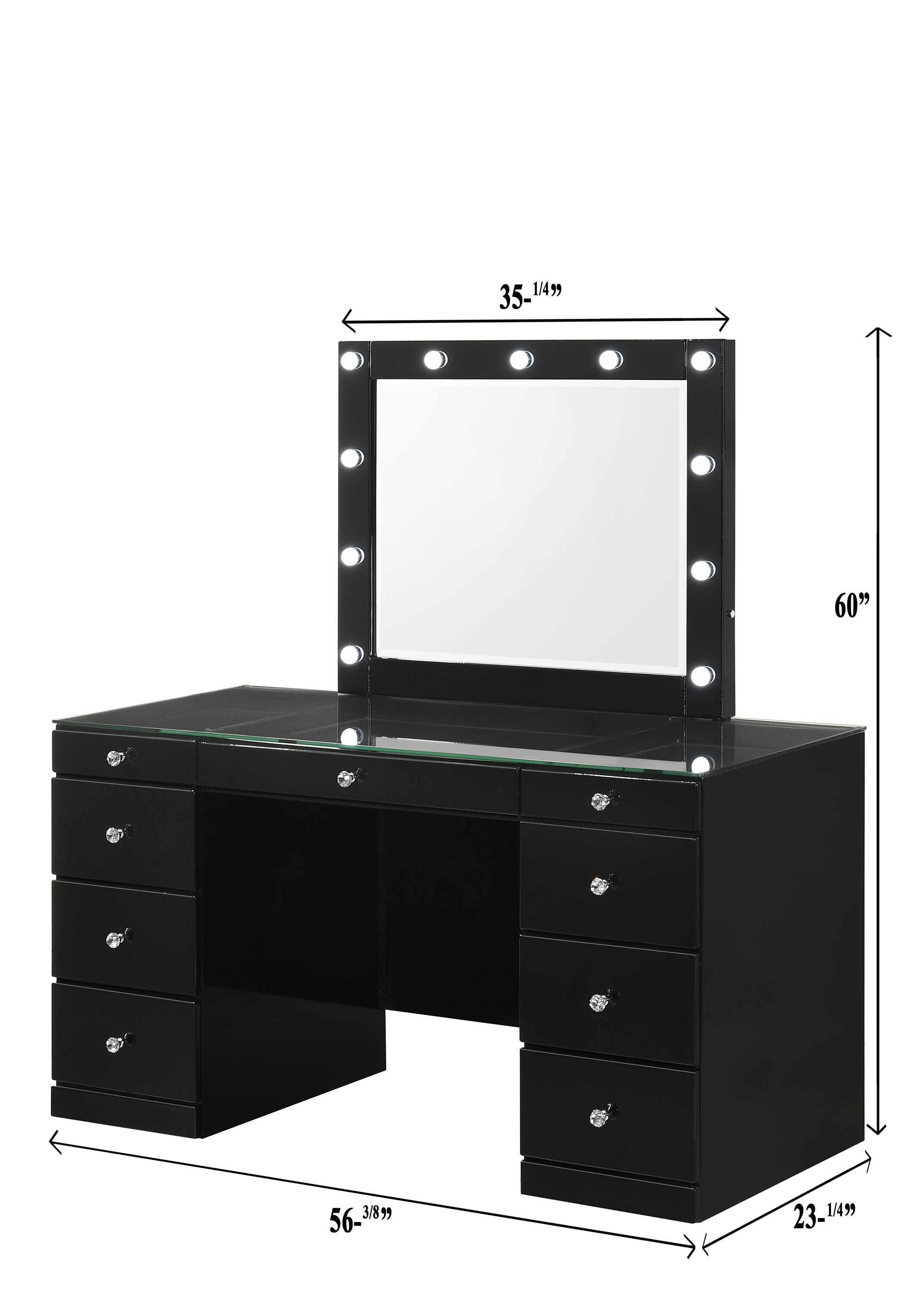 Avery Luxe Vanity Collection Obsidian