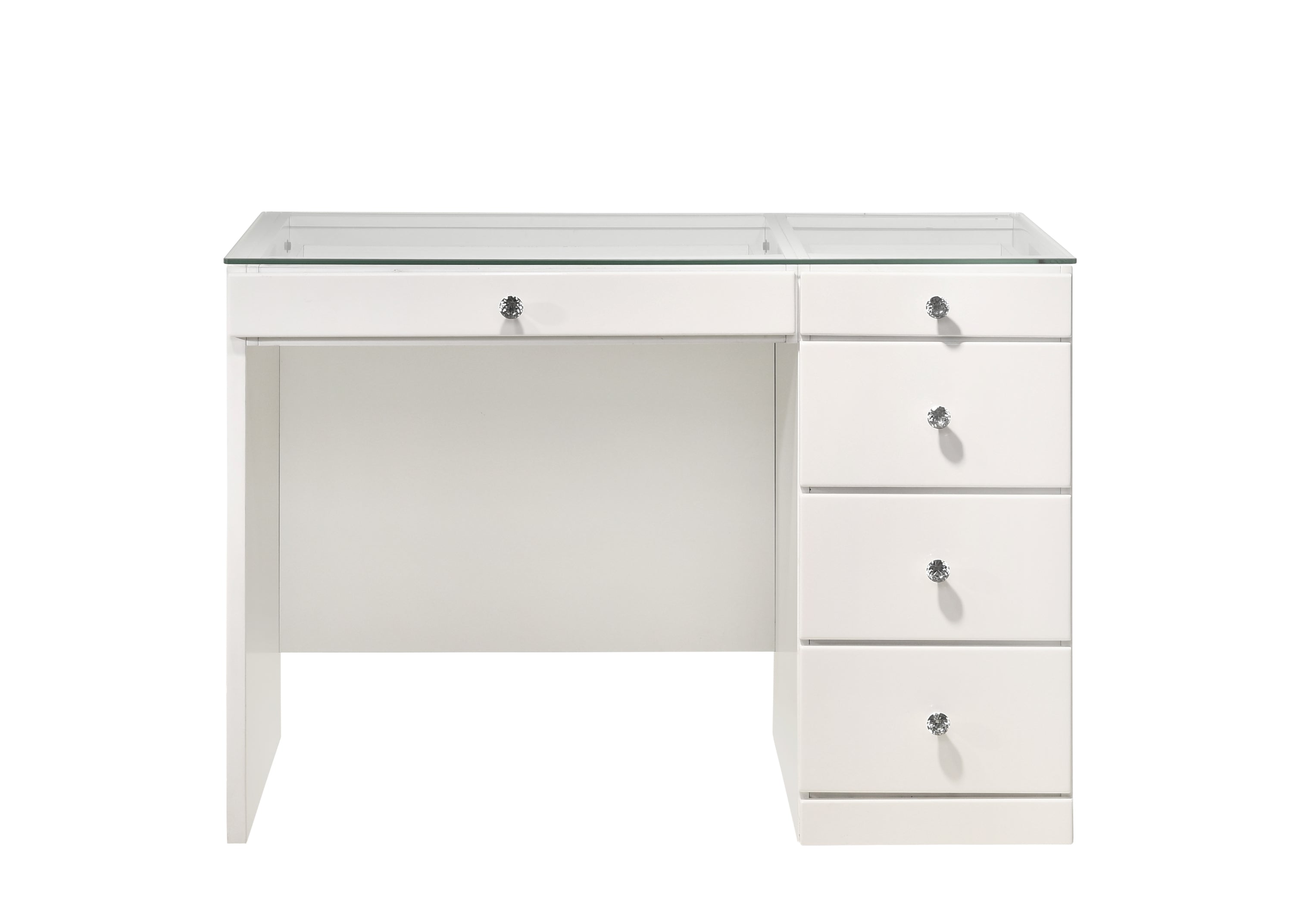 Morgan Glam Vanity High-Gloss White