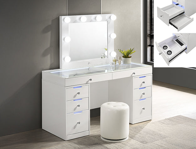 LUXO Vanity Set – White