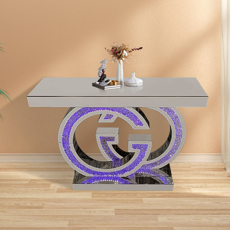 Multicolor LED Console Table