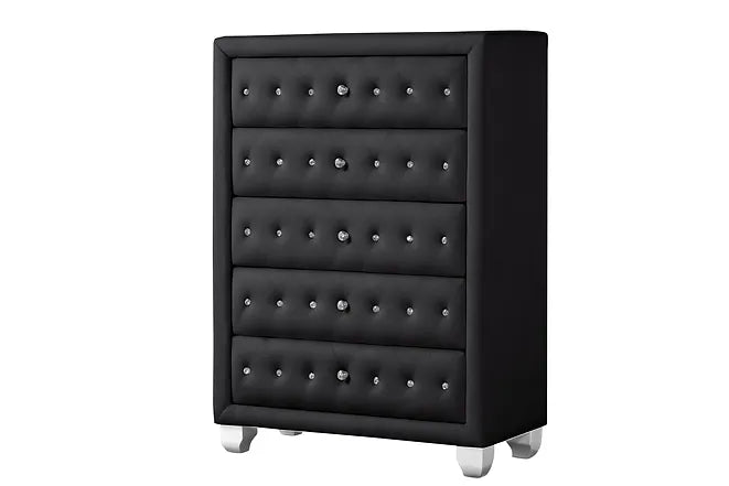 Olivia Black Bedroom Set Collection