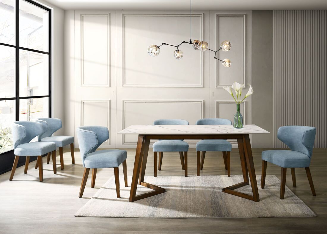 Hamilton Sky 7 Pcs Dining Room Set