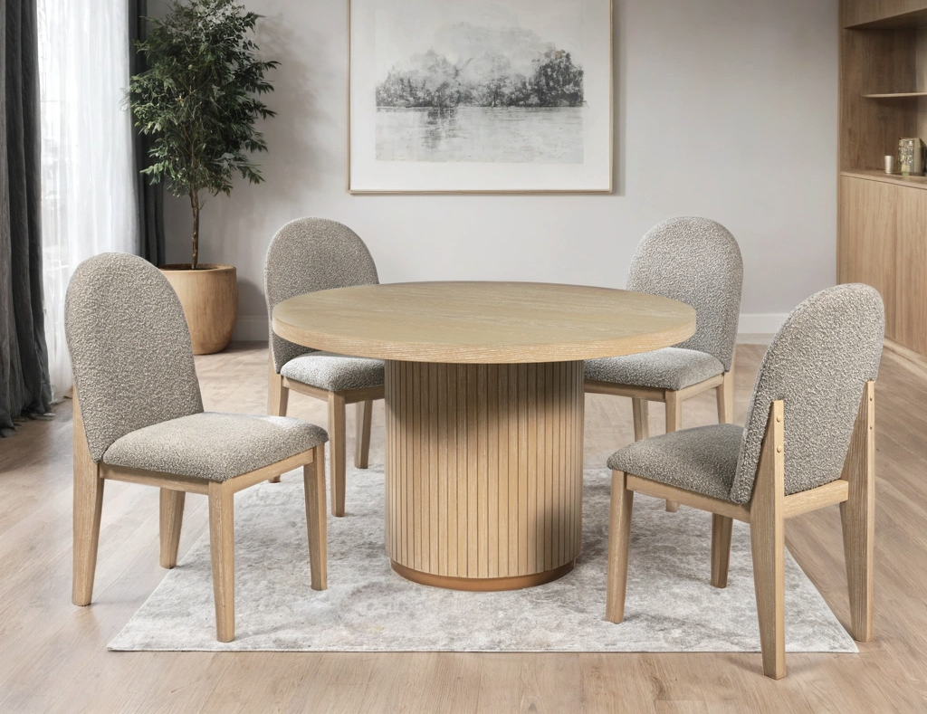 The Oslo Light Oak Dining Set