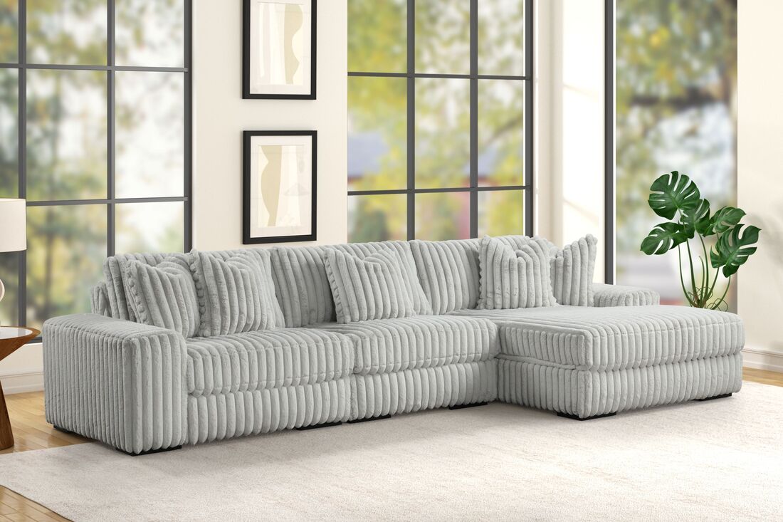 The Sunday Sectional – Stone (3PC Option)
