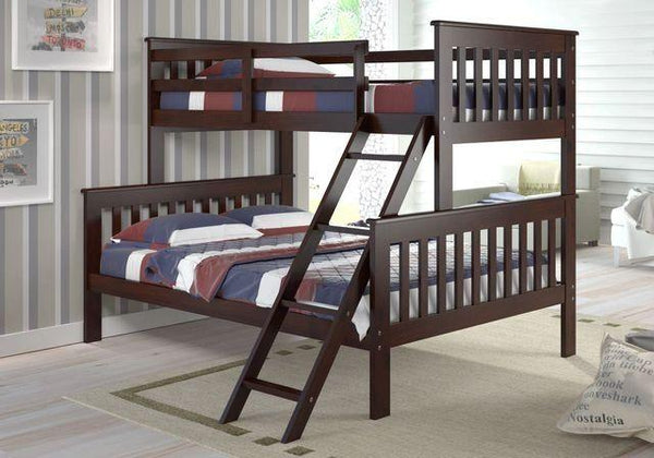 Twin-Over-Full Cappuccino Bunk Bed