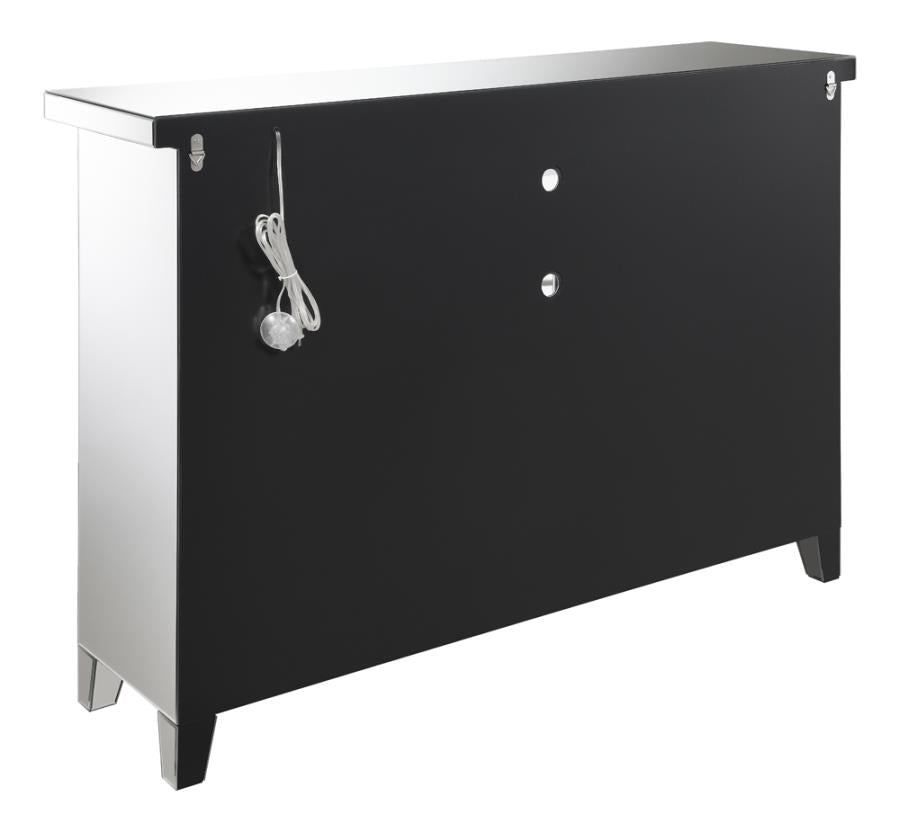 Melinda 2-Door Wine Cabinet with Lighting Mirror