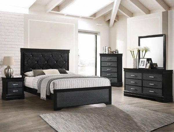 Amalia Black Bedroom Set Collection