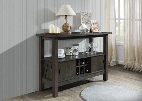 Maribelle Dark Gray Table Height 5-Piece Dining Set