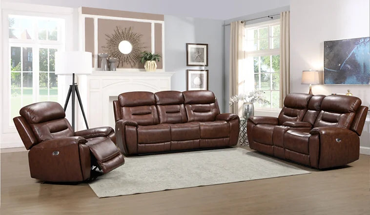 Rosewood TT (Leather/Power) Reclining Set