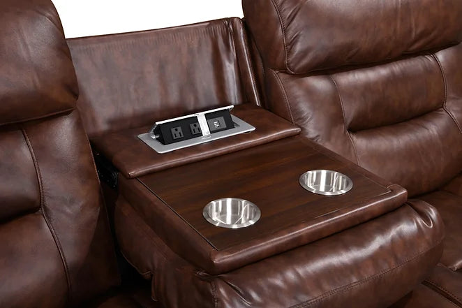 Rosewood TT (Leather/Power) Reclining Set
