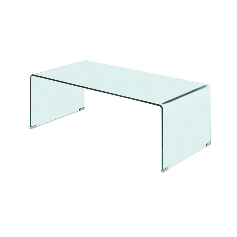 Rectangular Coffee&End Table Set Clear