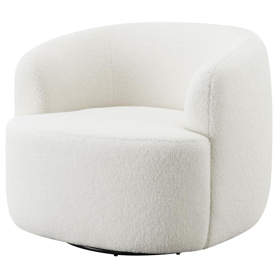 Upholstered Swivel Chair Natural