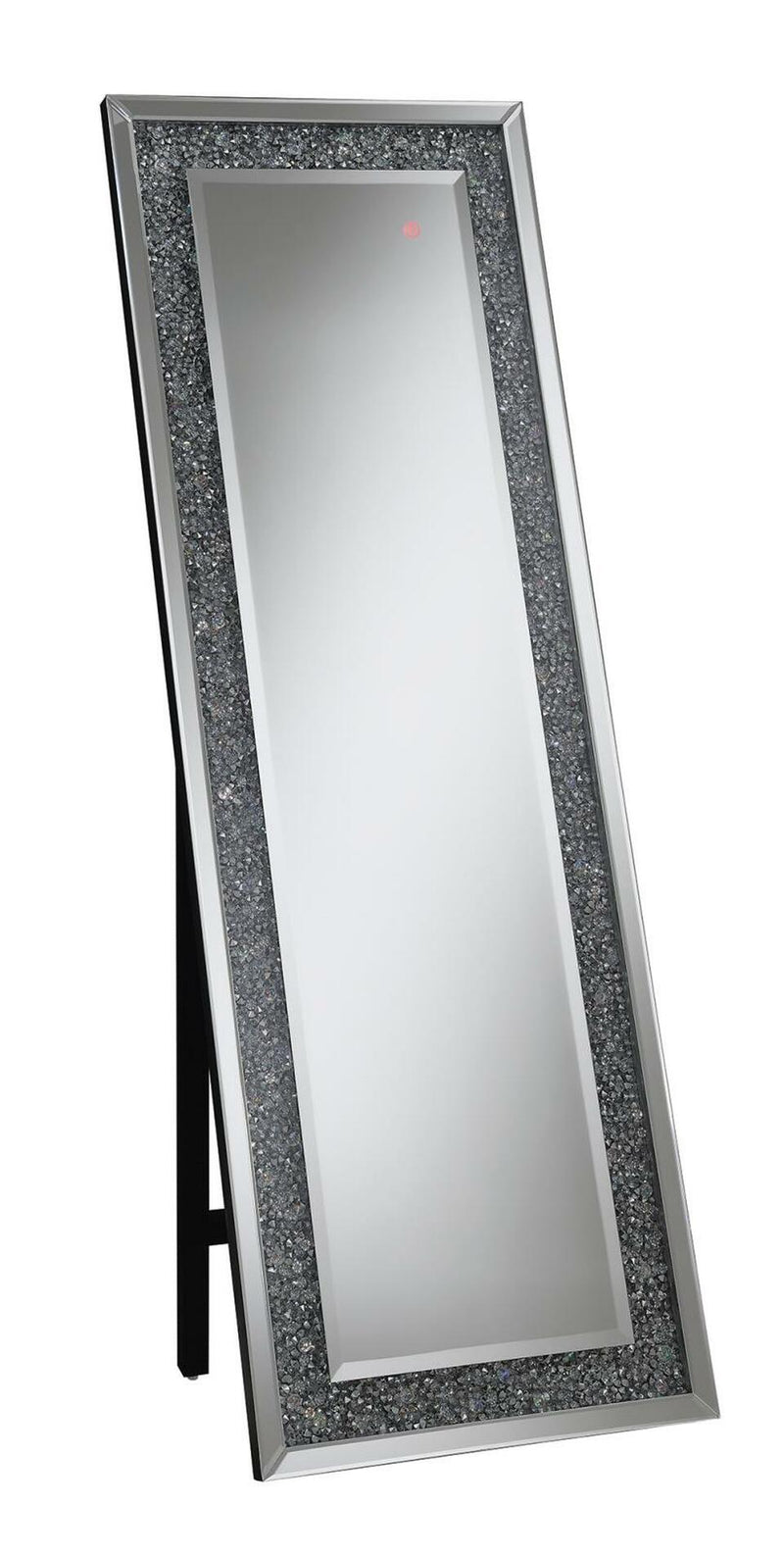 Silver LED Standing Mirror