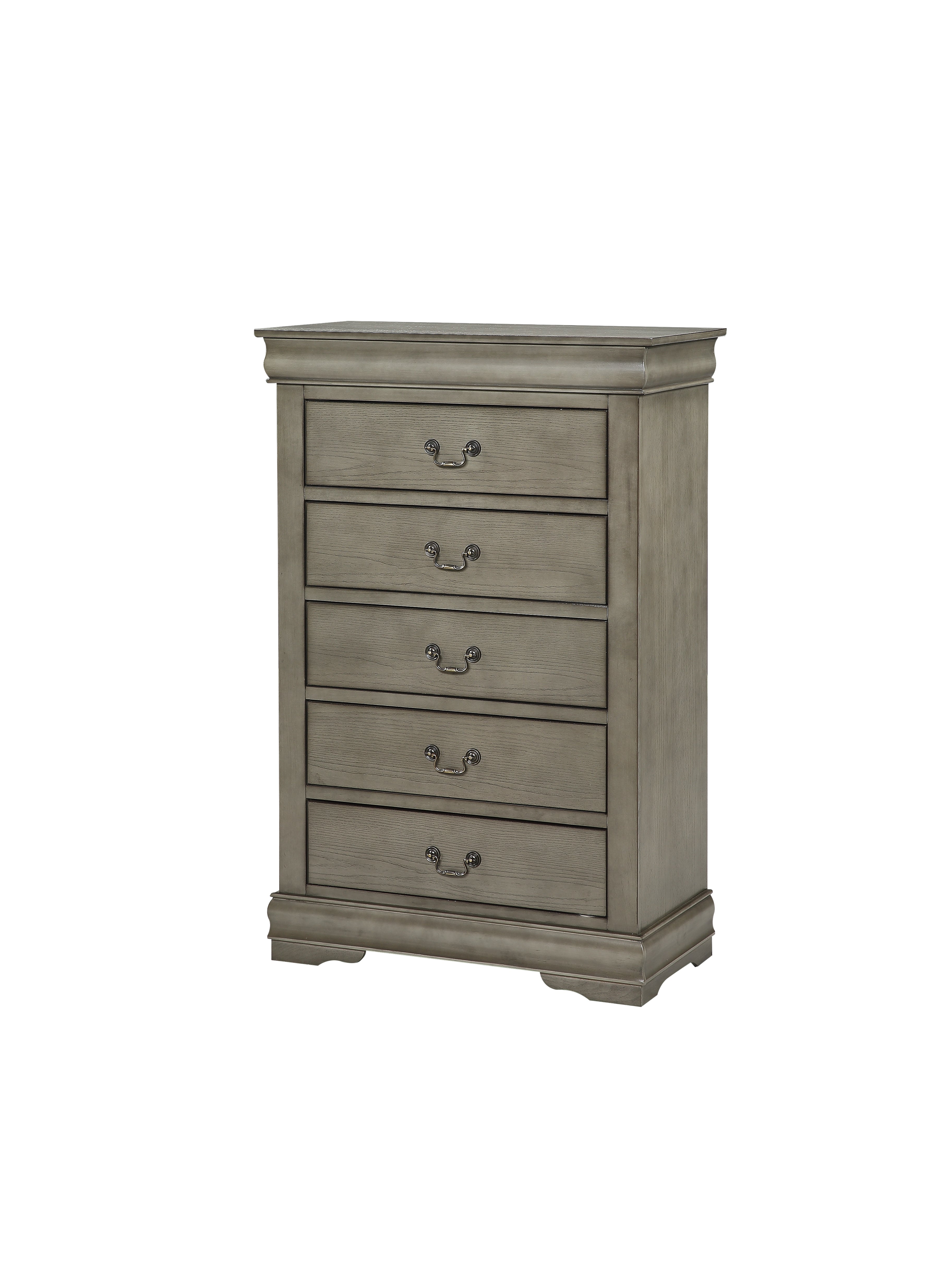 Louis Philip Grey Bedroom Chest