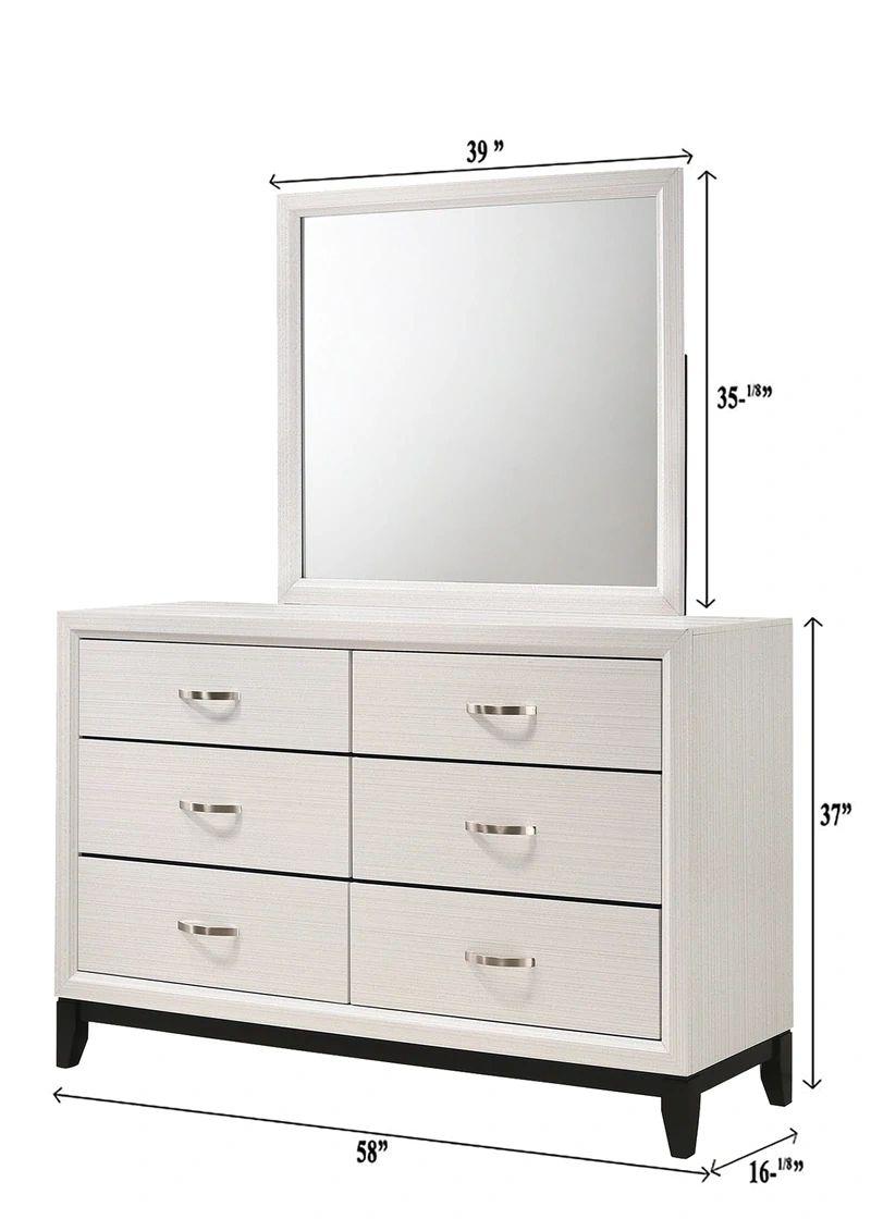 Akerson Chalk Bedroom Set Collection