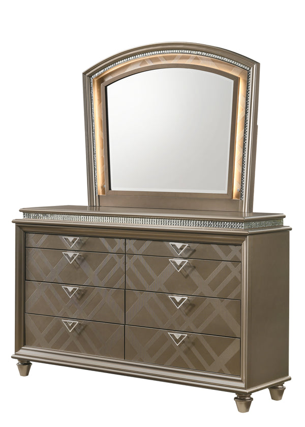 Cristal Bedroom Dresser & Mirror