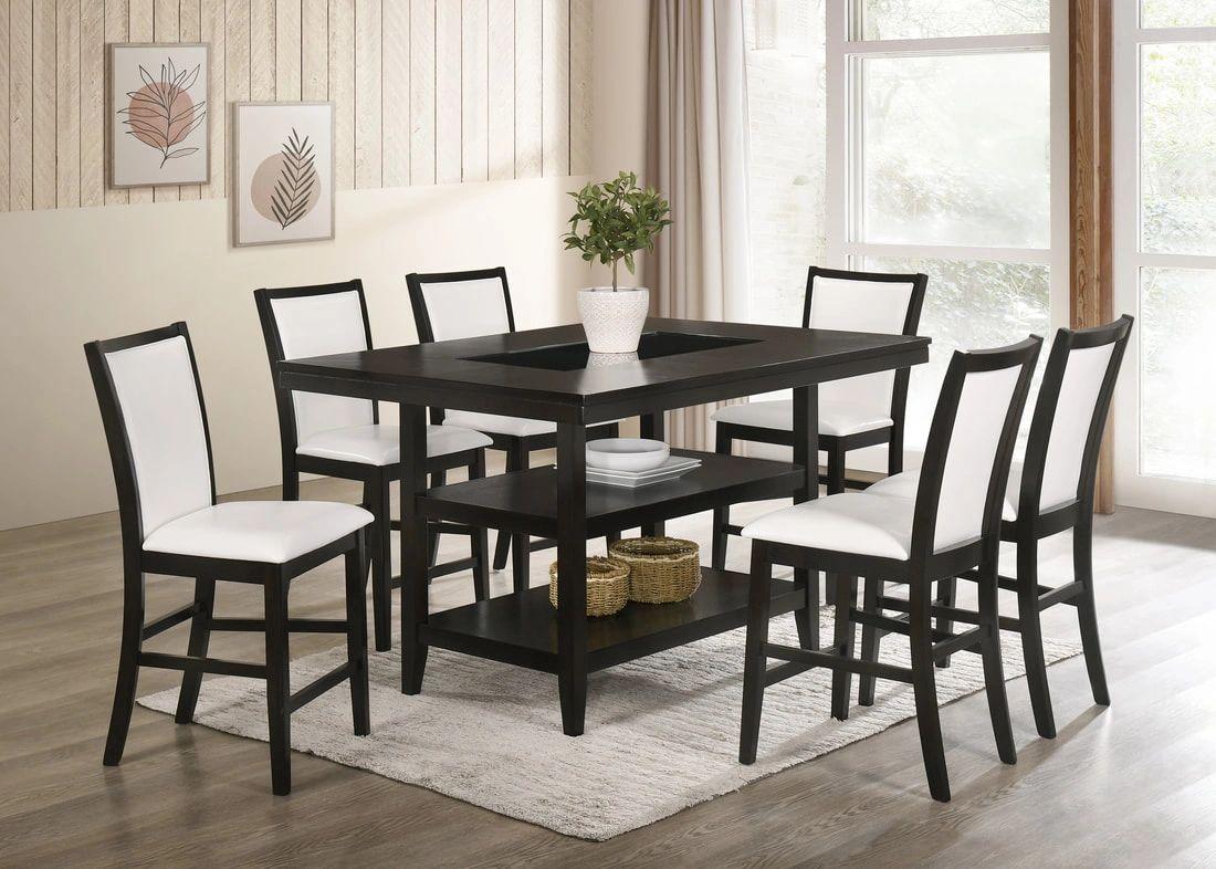 Condor Espresso-White 7-Piece Dining Set