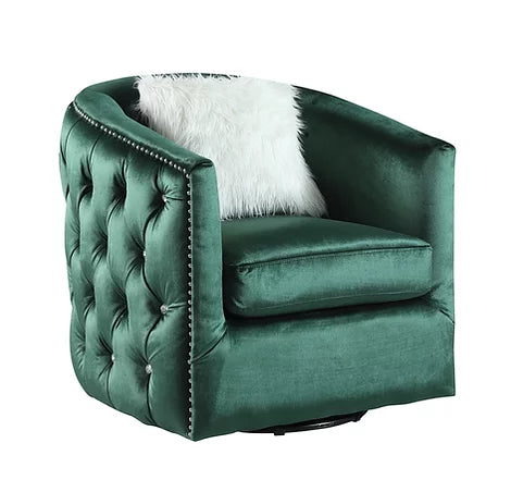 Paris Green Velvet Loveseat&Sofa&Chair