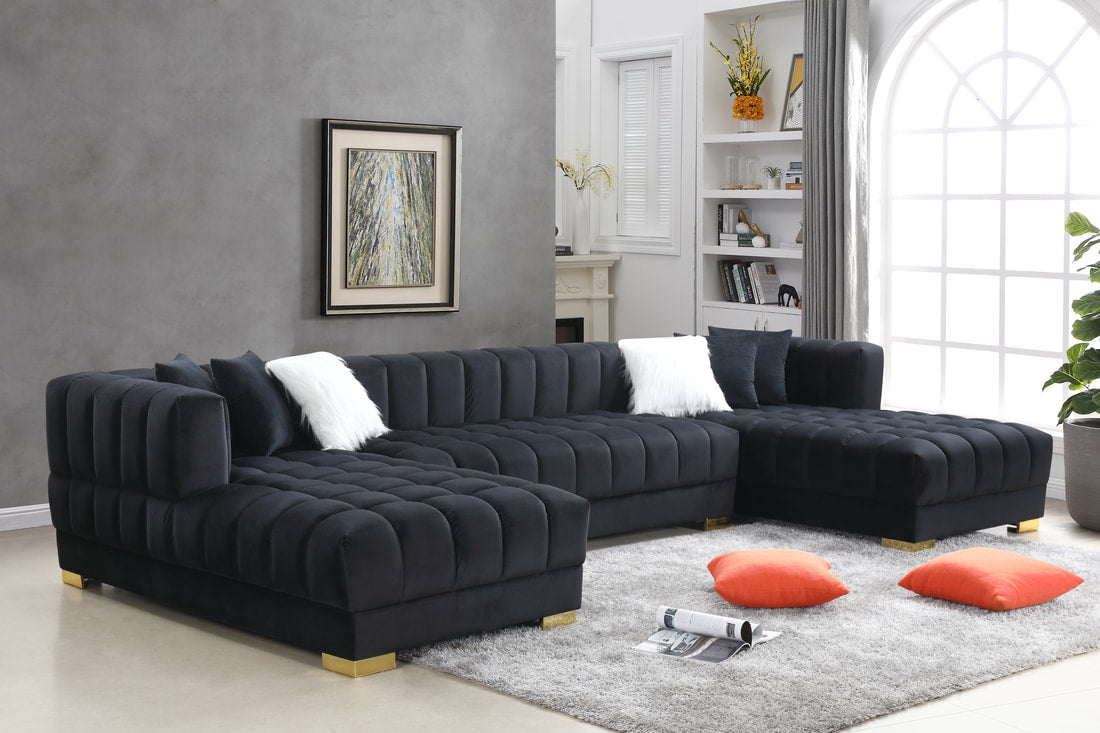 Black sectional clearance