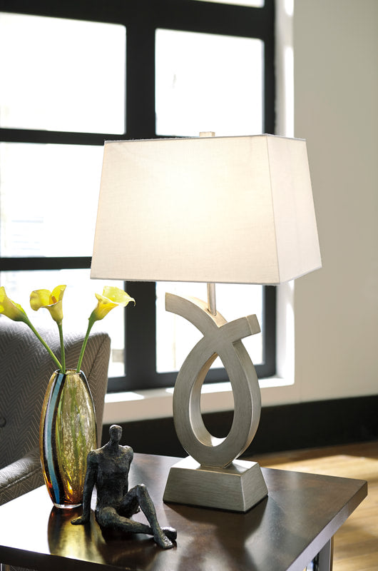 Silver Table Lamp