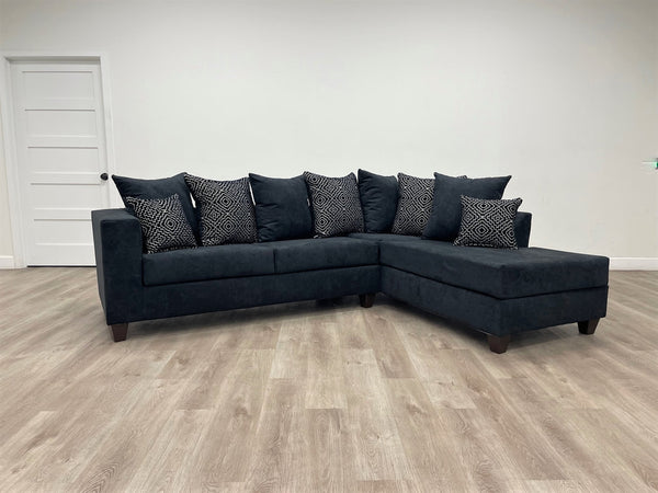 110- Sectional Hollywood Black