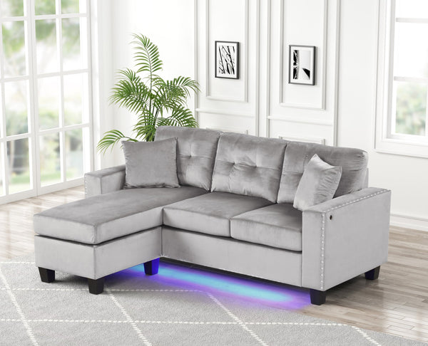 Messi Grey - Reversible Sectional