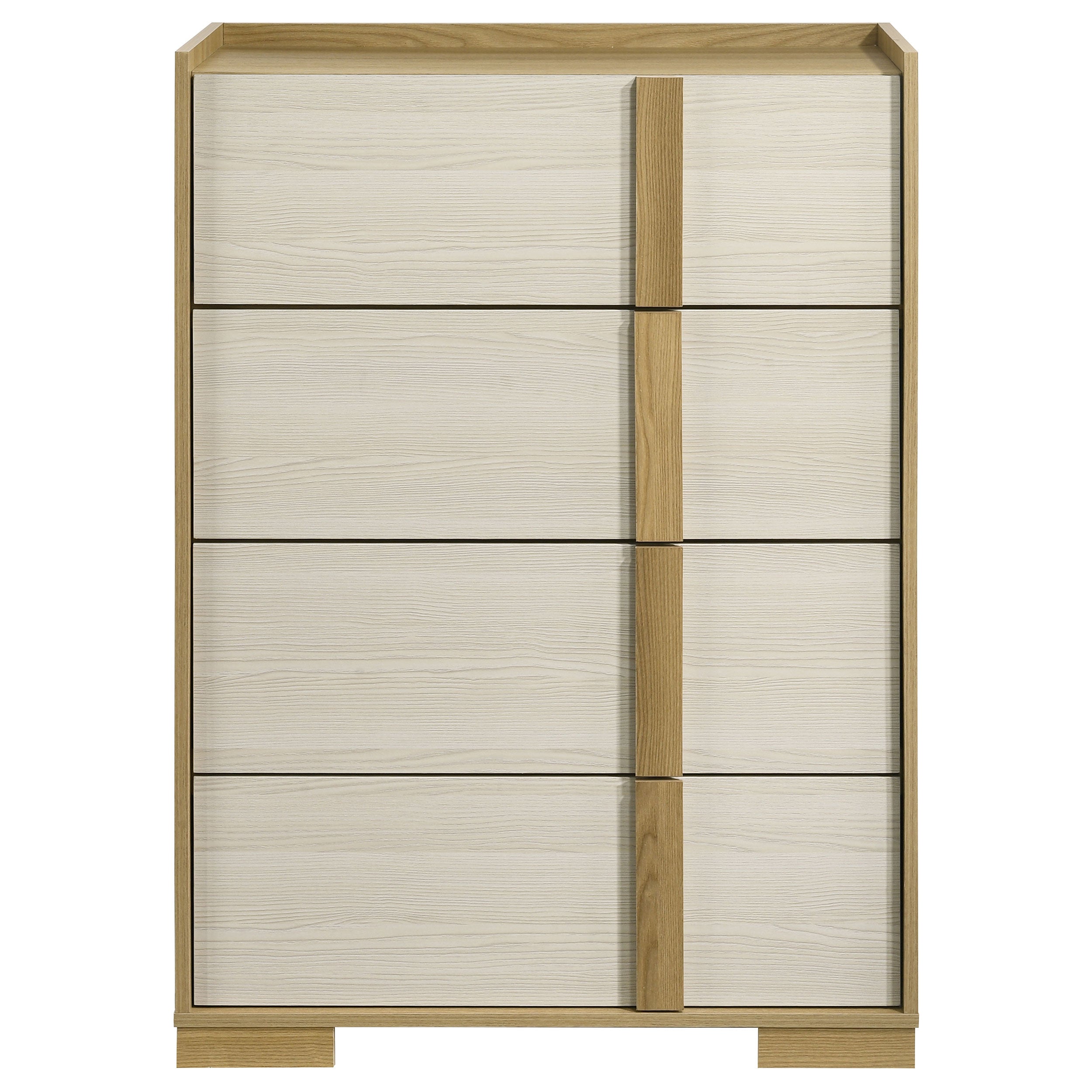 Hyland Dresser with Mirror, Chest, Nightstand and Mirror with Natural