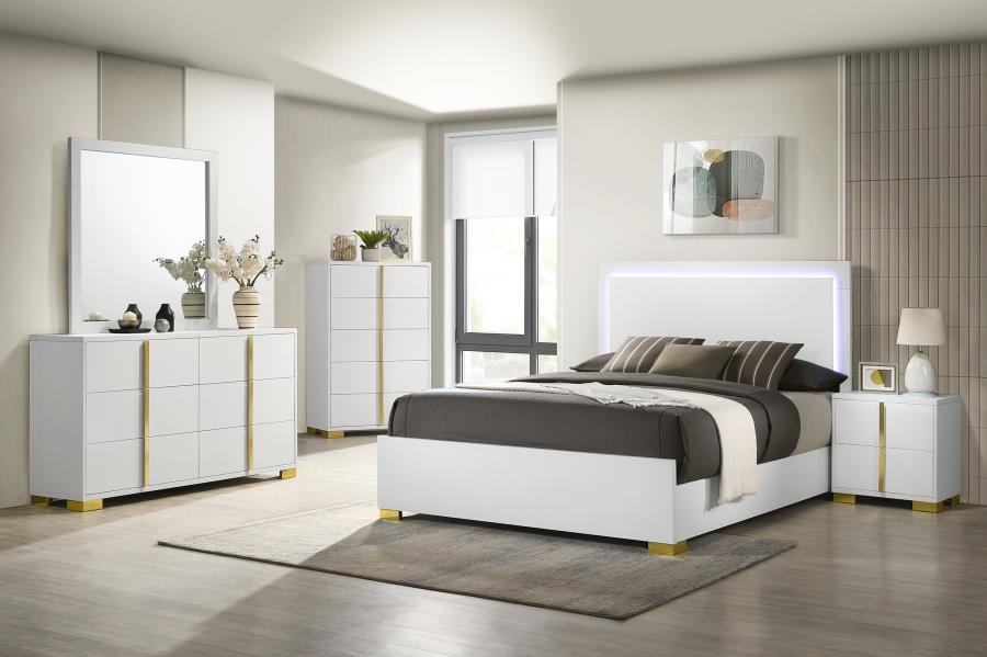 Marceline Eastern Bedroom Set White