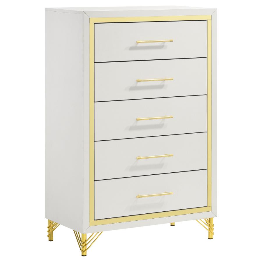 princess polly baby blue dress Cas 50.7Inch Tall Dresser 5 Drawers for Nursey – SICOTAS main image 1