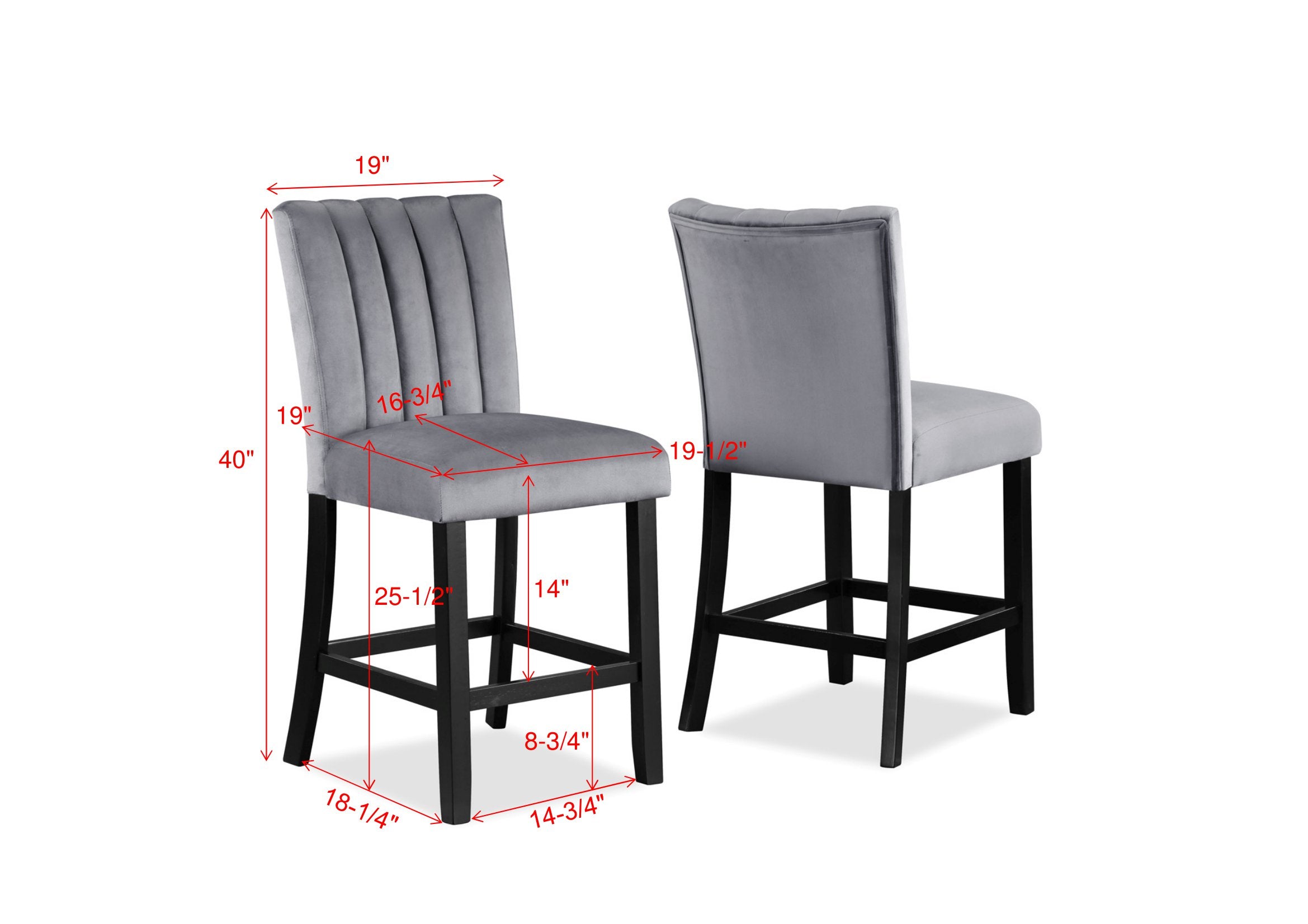 Elara 6 Pcs Counter Height Dining Set Collection With Bench