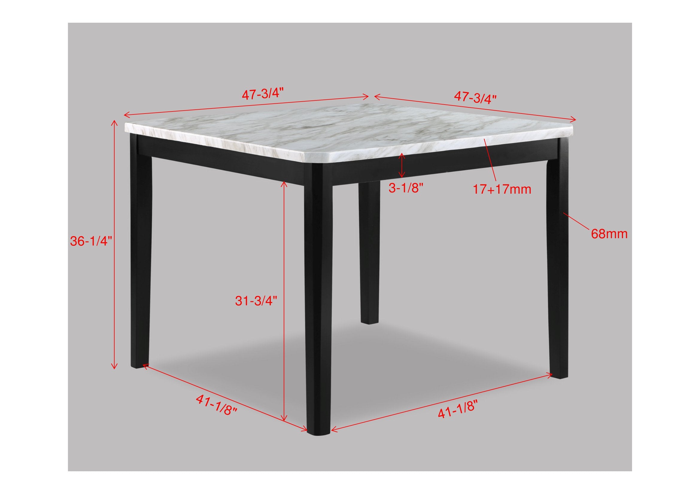 Elara 6 Pcs Counter Height Dining Set Collection With Bench