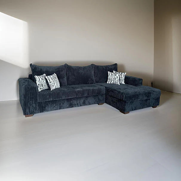 Memphis Black 3 Pcs Sectional