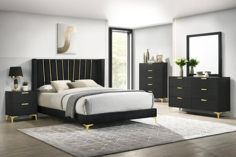 Kendall Eastern Bedroom Set Black