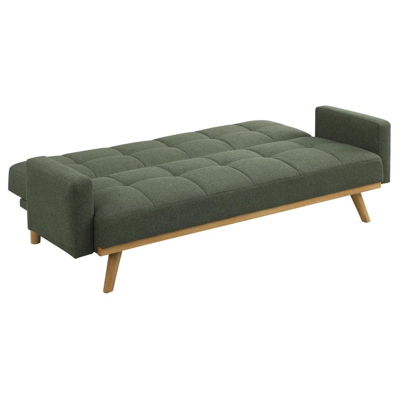 Green Linen Sleeper Sofa