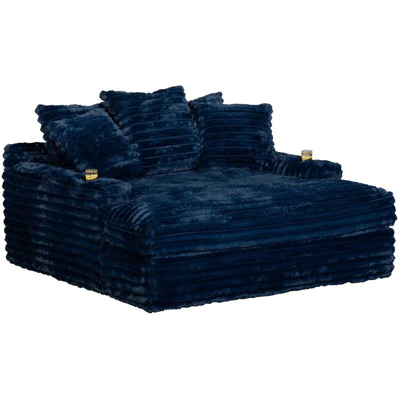 4500 Navy Lounge Chaise