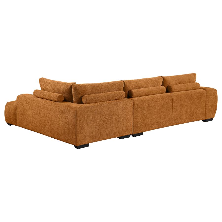 The Soho Sectional – Ember (Dark Orange)