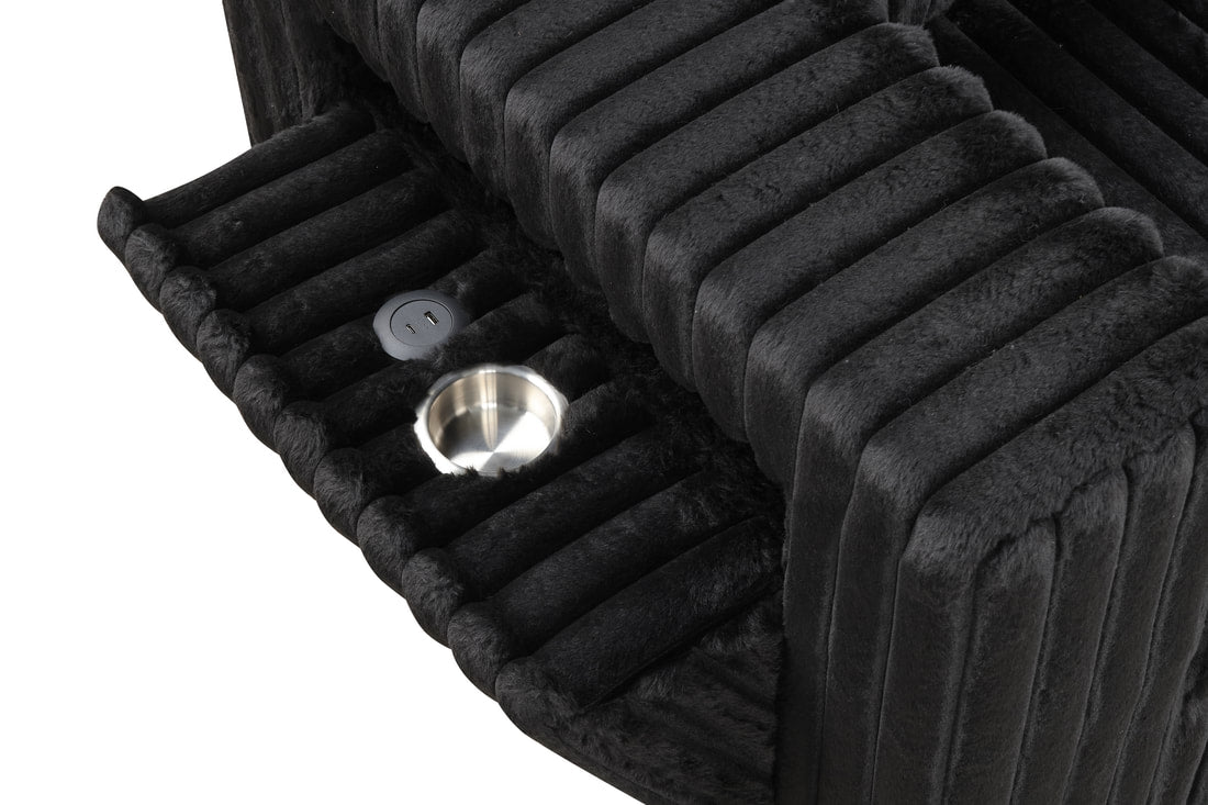 Maria Reversible Sectional – Black