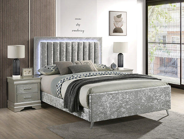 Glisten Silver Bed Frame